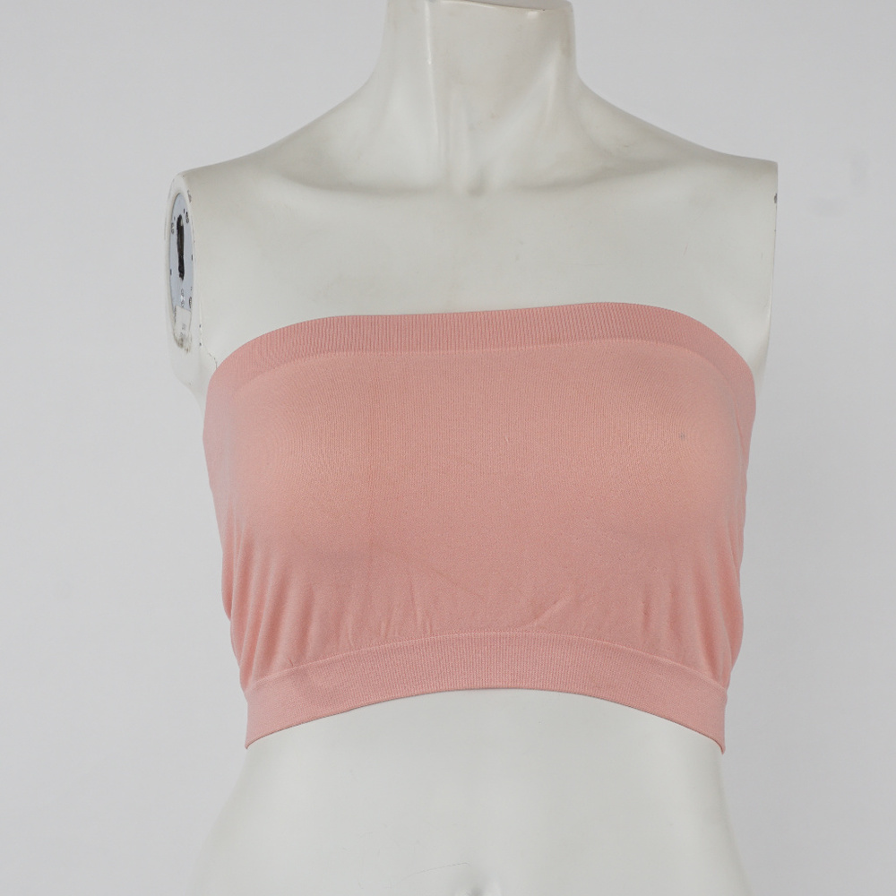 Super Soft Strapless Bra Bandeau Tube Top - Picture 2 of 3